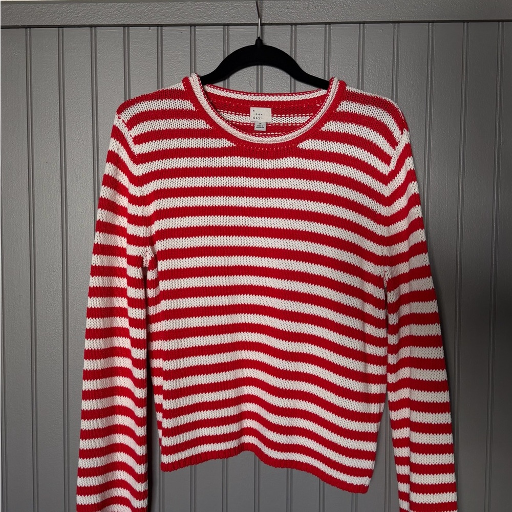 Target Red and White Striped Sweater